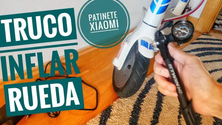 Como inflar patinete xiaomi