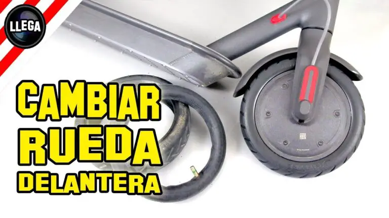Como cambiar la rueda delantera de un patinete electrico